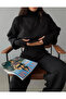 Women's Black Finger Hole Knit Set - 3