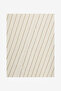 Men's Bone White / Cocolate Ss Contrast Stitch Stripe Shirt - 6