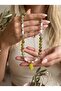 Green Agate & & Grape Bunch Figured Natural Stone Necklace