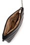 Stylish Quilted Stitched Clutch Women's Crossbody Bag Monaco Black - 6