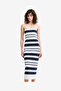 Women's Summer White-Marine Maxime Knit Strapless Midi Dress
