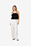 Women's Black Aimee Cotton Strapless Top - 2