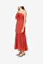Women's Brick Red Emina Chiffon Maxi Dress - 6