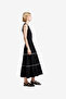 Women's Kaylie Mix Tiered Ric Rac Monochrome Midi Dress - 4