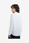 Women's Mila 3D Floral Faux Pearl Long Sleeve White Shirt - 5