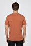 Men Sportswear Fit Short Sleeve Outdoor T-Shirt, Rust - 4