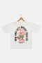Kids Boy Short Sleeve Brand Logo T-Shirt, White - 3