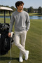 Gray Embroidered Standard Men's Sweatshirt - 2