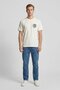 Men Crew Neck Short Sleeve Graphic Print T-Shirt, White - 2
