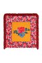 Vintage Geometric Mosaic Floral Mustard Floor Fringed Decorative Throw Pillow Cover - 4