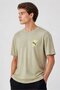 Men Beige Graphic Print Relaxed Fit T-Shirt - 3