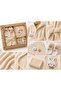 Baby Bathrobe Set 5 Piece Boxed Gift Hooded Bathrobe (Bathrobe+Towel+Slippers+Pouch) Birth Gift - Suitable for 0-2 Years Old - Unisex - 3