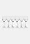 6 Pieces White Glasses 340ml, White