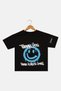 Kids Boy Graphic Print Short Sleeve T-Shirt, Black - 2