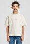 Kids Boy Brand Logo Short Sleeve T-Shirt, Off White