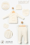 Smiling Cloud Patterned 5 Piece Hospital Outfit