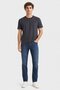 Jeans Co Men Crew Neck Short Sleeve Micro Dot Print T-Shirt, Navy - 2