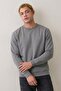 Gray Oversize Cotton Men's Sweatshirt - 2