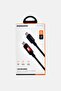LED Braided USB-C to USB-C Charging And Data Cable, Black