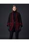 Geometric Patterned Truva Model Women's Kimono Poncho - 3