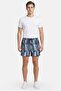 Men Regular Fit 5 Inseam Abstract Print Basic Shorts, Multicolor - 2