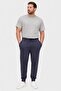 Boss Men Regular Fit Heather Jogger Pants, Navy - 2