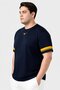 Men Sportswear Fit Short Sleeve Training T-Shirt, Dark Navy - 3