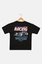 Kids Boy Graphic Print Short Sleeve T-Shirt, Black - 3