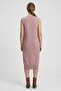 Boss Women Knitted Midi Dress, Pink - 4