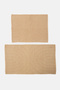 2 Pieces Bath Mat, Beige - 2