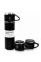 Thermos Stainless Steel Thermos Black Color Thermos Set with 3 Cups
