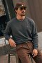 Smoked Loose Fit Comfortable Men's Sweatshirt - 3