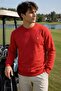 Red Embroidered Standard Men's Sweatshirt