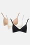 Women 3 Pcs Lightly Padded Solid Bra, Multicolor - 2