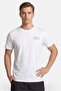 Men Crew Neck Short Sleeve Brand Logo T-Shirt, White