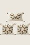 Nature Wreath Punch Embroidered 3-Piece Throw Pillow Cover Set - 4