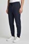 Men Regular Fit Plain Jogger Pants, Dark Navy - 3