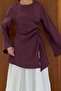 Plum Original Cut Draped Waist Tunic - 3