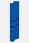 Kids Boy 1 Pair Brand Logo Football Knee-High Socks, Blue - 2