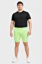 Men Sportswear Fit Baselayer Training Shorts, Neon Green - 2