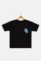 Kids Boy Graphic Print Short Sleeve T-Shirt, Black - 2