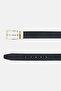 Jeans Men Genuine Leather Formal Reversible Belt, Black - 2