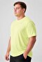 Men Sportswear Fit Short Sleeve Training T-Shirt, Lime Green - 3