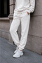 Women's 3 Thread Non-Threaded Elastic Cuffed Jogger Sweatpants