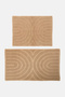 2 Pieces Bath Mat, Beige