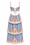 Strappy Layered Long Dress with Windows - 2