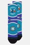 x NBA Men Charlotte Hornets Crew Socks, Multicolor