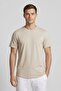 Men Crew Neck Short Sleeve Plain T-Shirt, Light Tan
