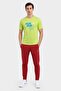 Men Sportswear Fit Short Sleeve Running T-Shirt, Lime - 2