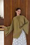 Olive Green Modal Textured Melissa Blouse